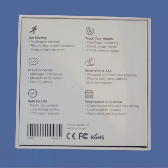 KORETRAK SMART WATCH FITNESS TRACKER ~ HEART HEALTH - Picture 2 of 9